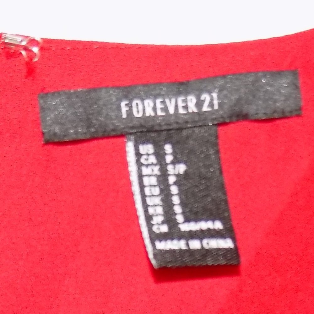 Forever 21 Red Sleveless Tank Dress Size Small - Picture 6 of 9